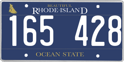 RI license plate 165428