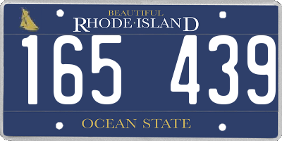 RI license plate 165439