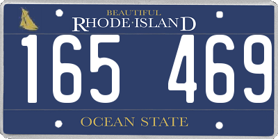 RI license plate 165469