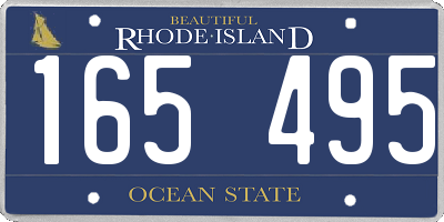 RI license plate 165495