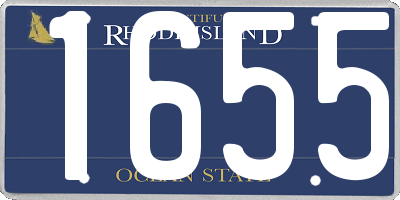 RI license plate 1655