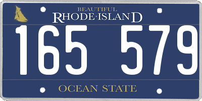 RI license plate 165579
