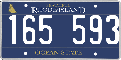 RI license plate 165593