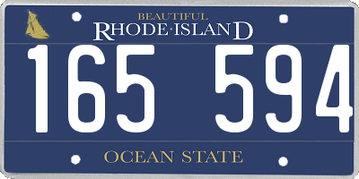 RI license plate 165594