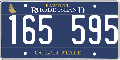 RI license plate 165595