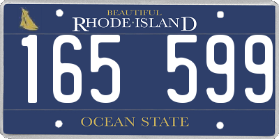 RI license plate 165599
