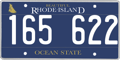 RI license plate 165622