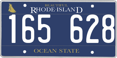 RI license plate 165628