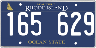 RI license plate 165629