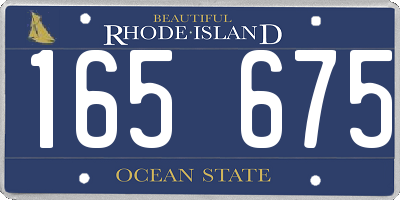 RI license plate 165675
