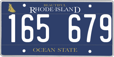 RI license plate 165679