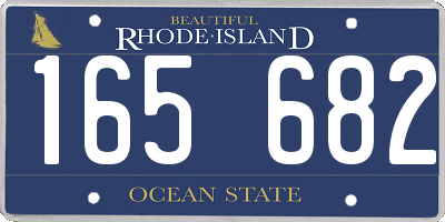 RI license plate 165682