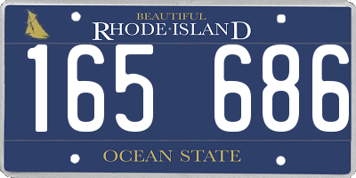 RI license plate 165686