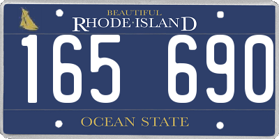 RI license plate 165690