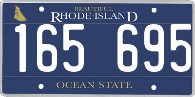 RI license plate 165695