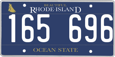 RI license plate 165696