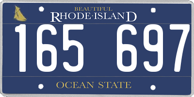 RI license plate 165697