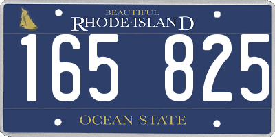 RI license plate 165825