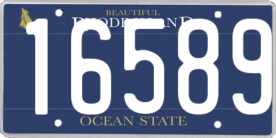 RI license plate 16589