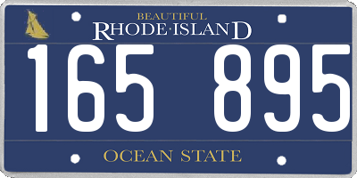 RI license plate 165895