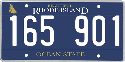 RI license plate 165901