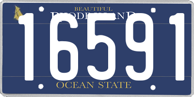 RI license plate 16591