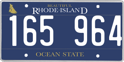 RI license plate 165964