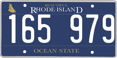 RI license plate 165979