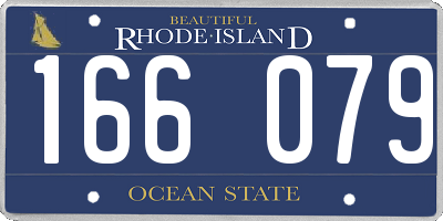 RI license plate 166079