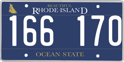 RI license plate 166170