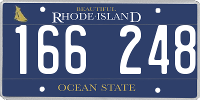 RI license plate 166248