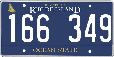 RI license plate 166349