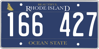 RI license plate 166427