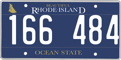 RI license plate 166484