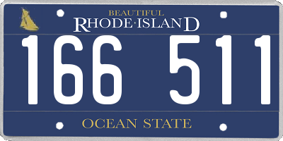 RI license plate 166511