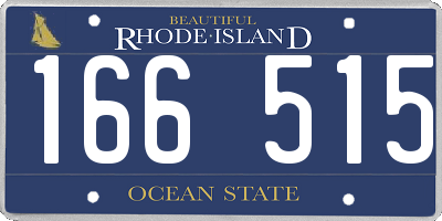 RI license plate 166515