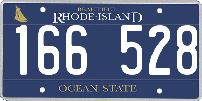 RI license plate 166528