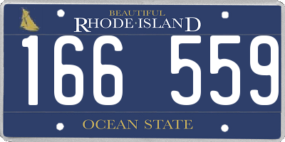 RI license plate 166559