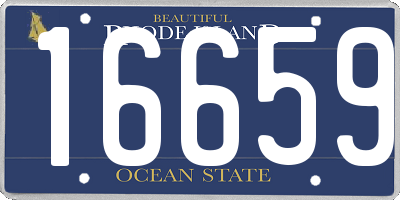 RI license plate 16659