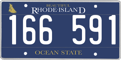 RI license plate 166591