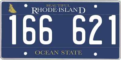 RI license plate 166621