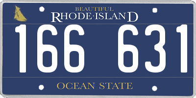 RI license plate 166631