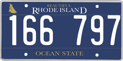 RI license plate 166797