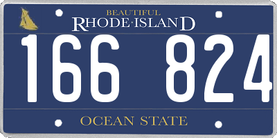 RI license plate 166824