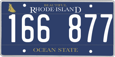 RI license plate 166877