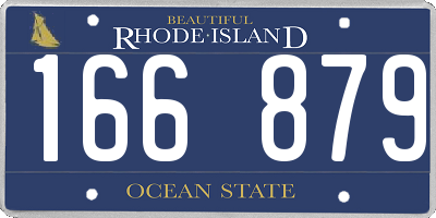 RI license plate 166879