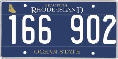 RI license plate 166902