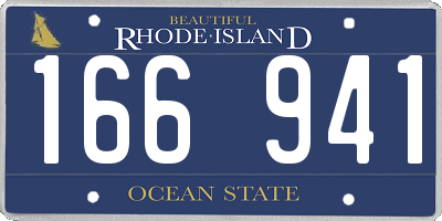 RI license plate 166941