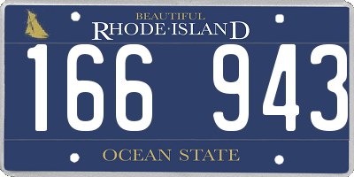 RI license plate 166943