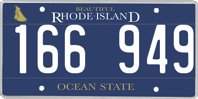RI license plate 166949